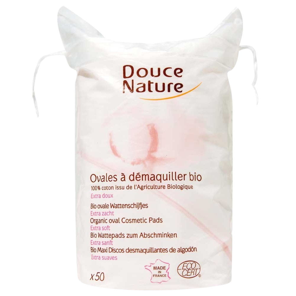Douce Nature Wattenschijfjes ovaal katoen 50 stuks