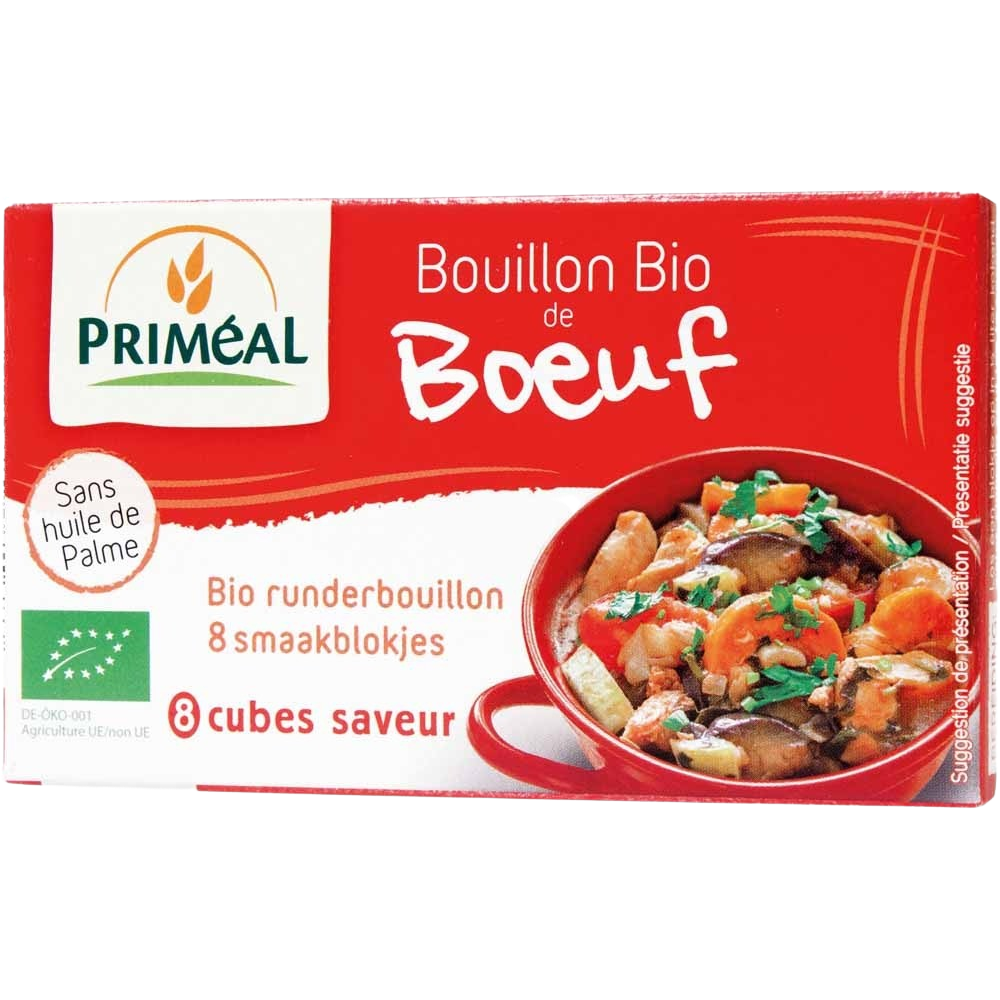 Primeal Runderbouillon blokjes 10 gram 8 stuks