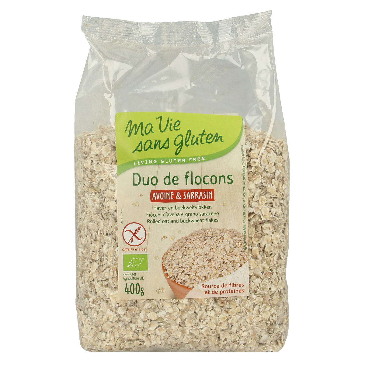 Ma Vie Sans Gluten Haver en boekweit vlokken 400 gram