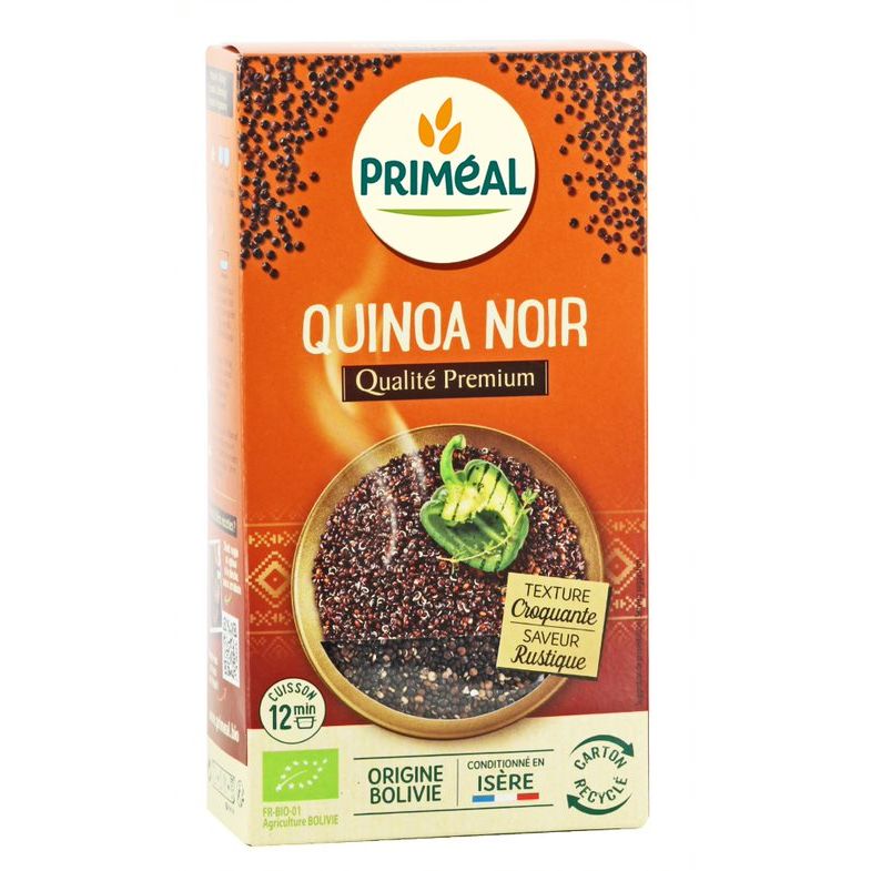Primeal Quinoa real zwart biologisch 500 gram