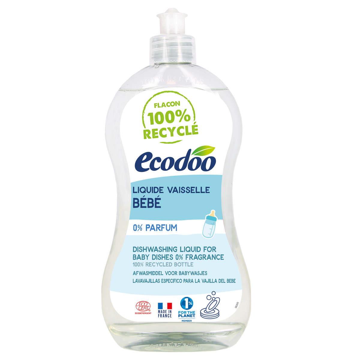 Ecodoo Afwasmiddel vloeibaar hypoallergeen baby-safe 500 ml