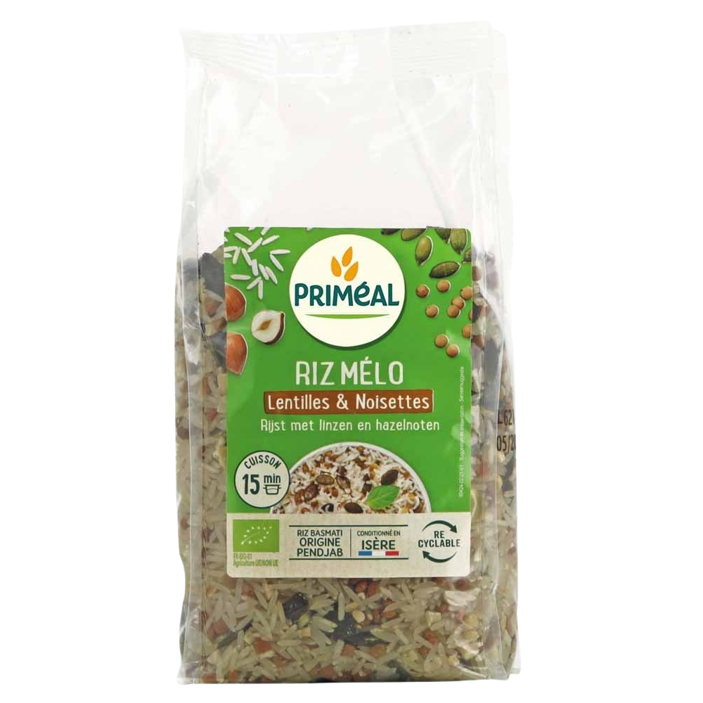 Primeal Rijst linzen en hazelnoten 500 gram