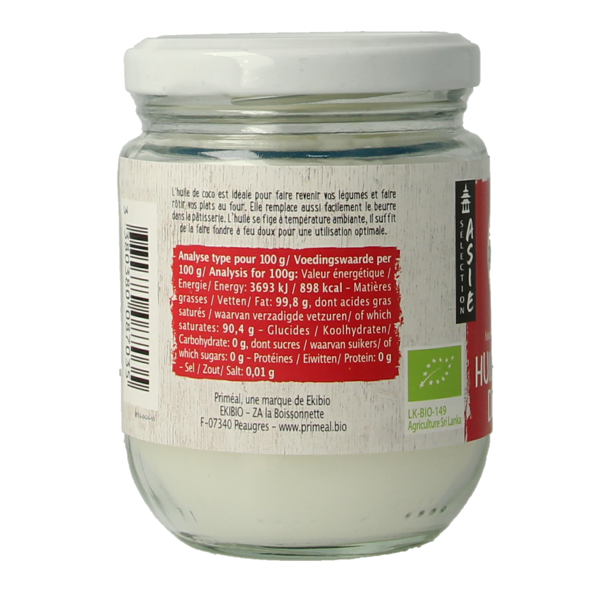 Primeal kokosolie 200 ml