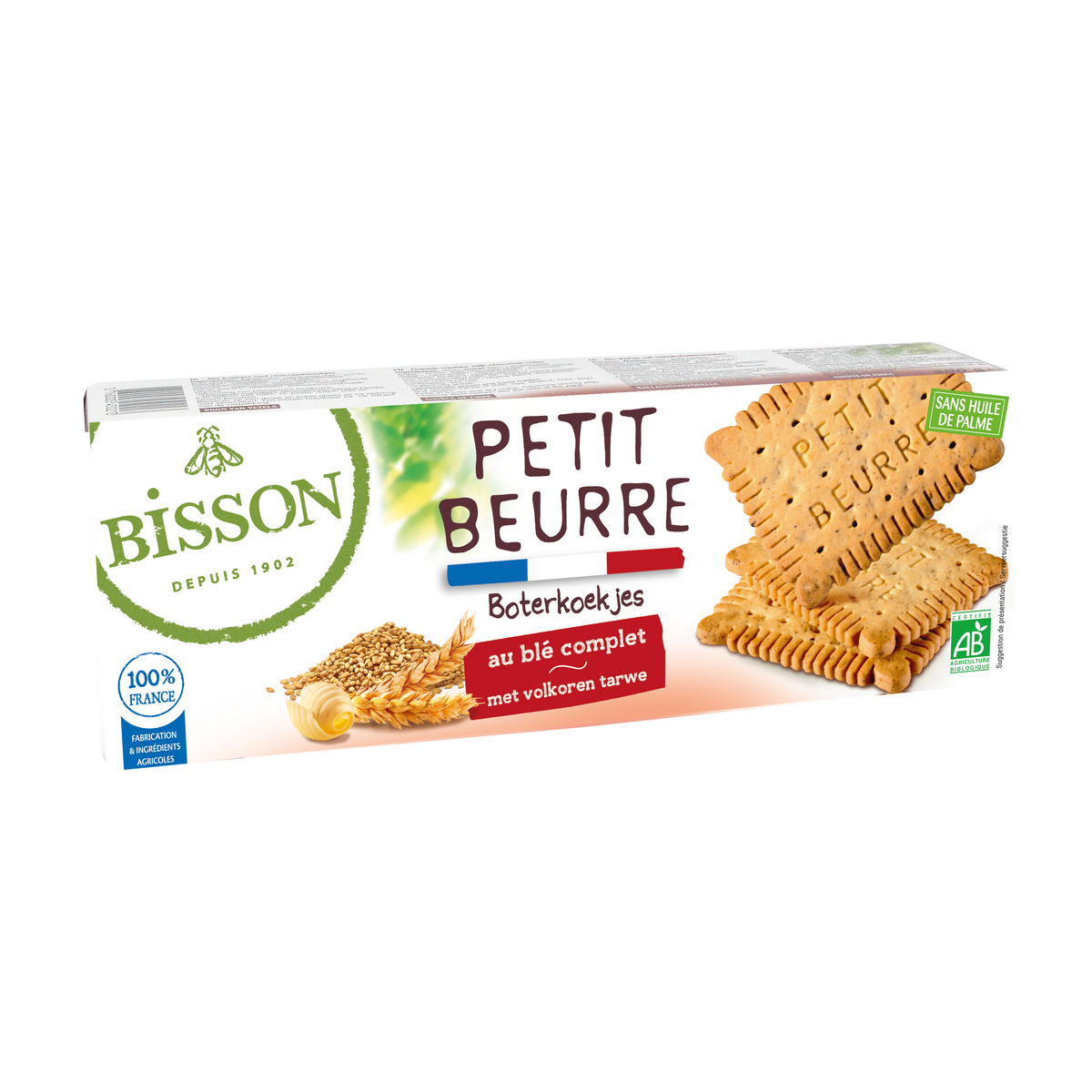 Bisson Granenbiscuits 100% volkoren biologisch 150 gram