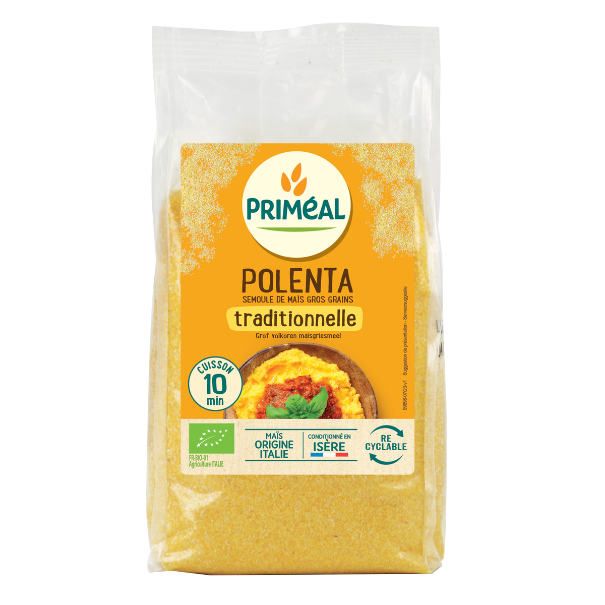 Primeal Polenta maismeel met grote korrels biologisch 500 gram