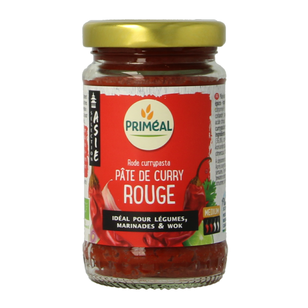 Primeal Rode curry pasta biologisch 120 gram