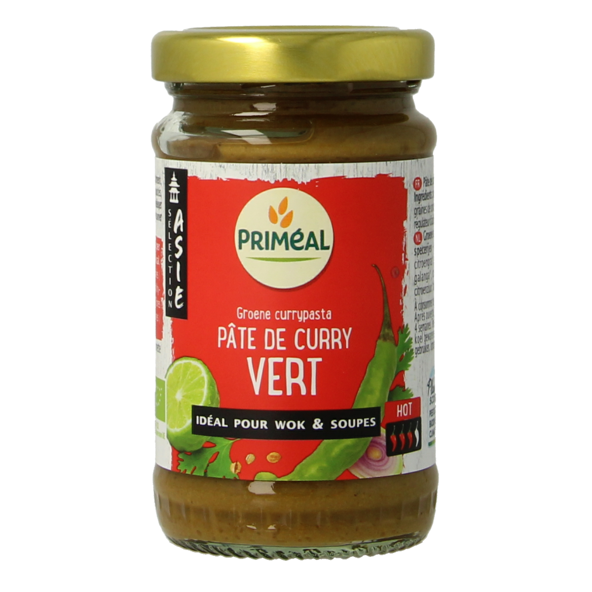 Primeal Groene curry pasta biologisch 120 gram