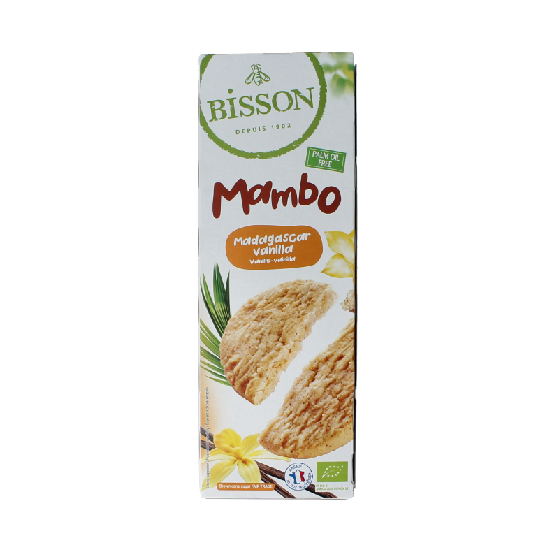 Bisson Mambo koekjes madagaskarvanille bio 175 gram