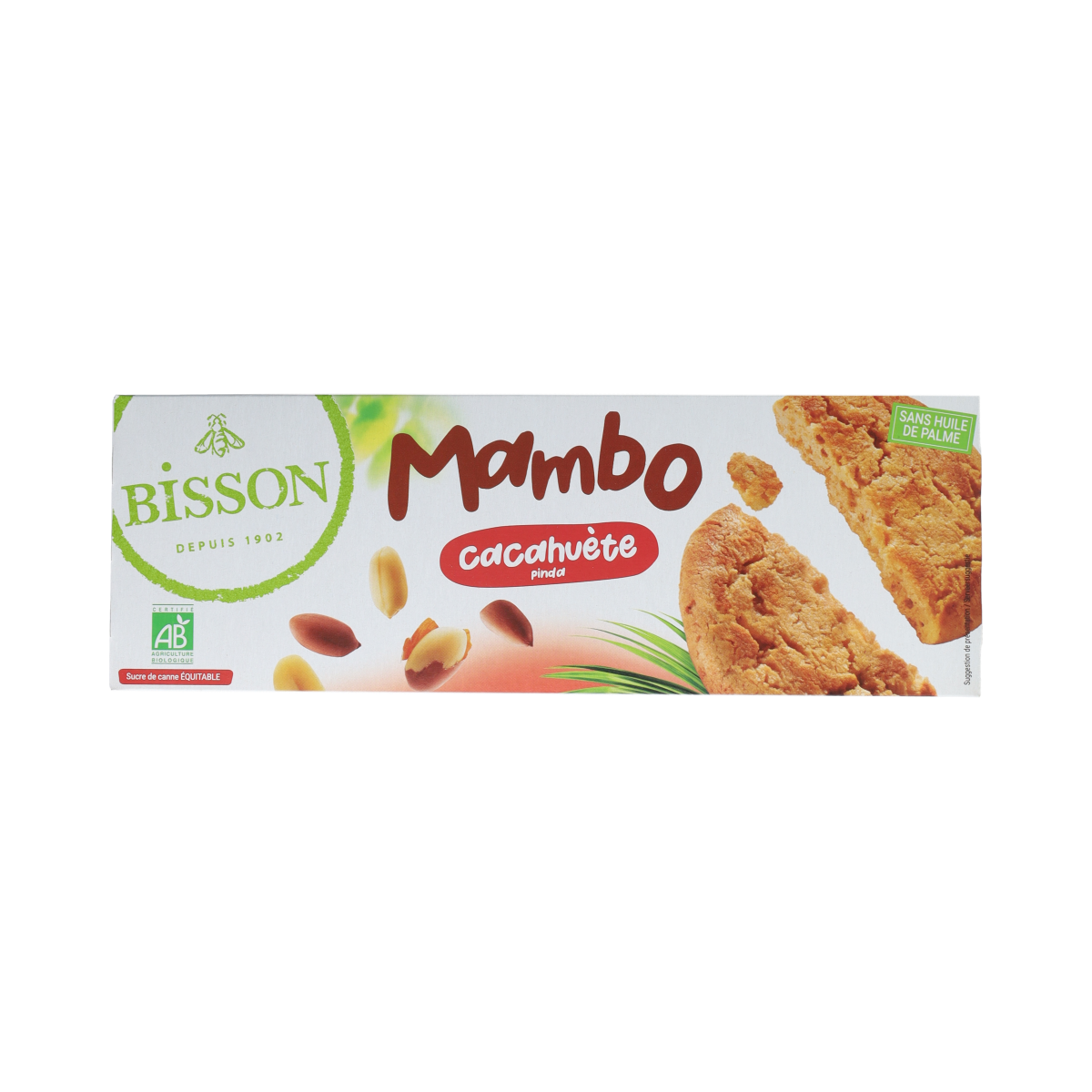 Bisson Mambo koekjes pinda biologisch 125 gram