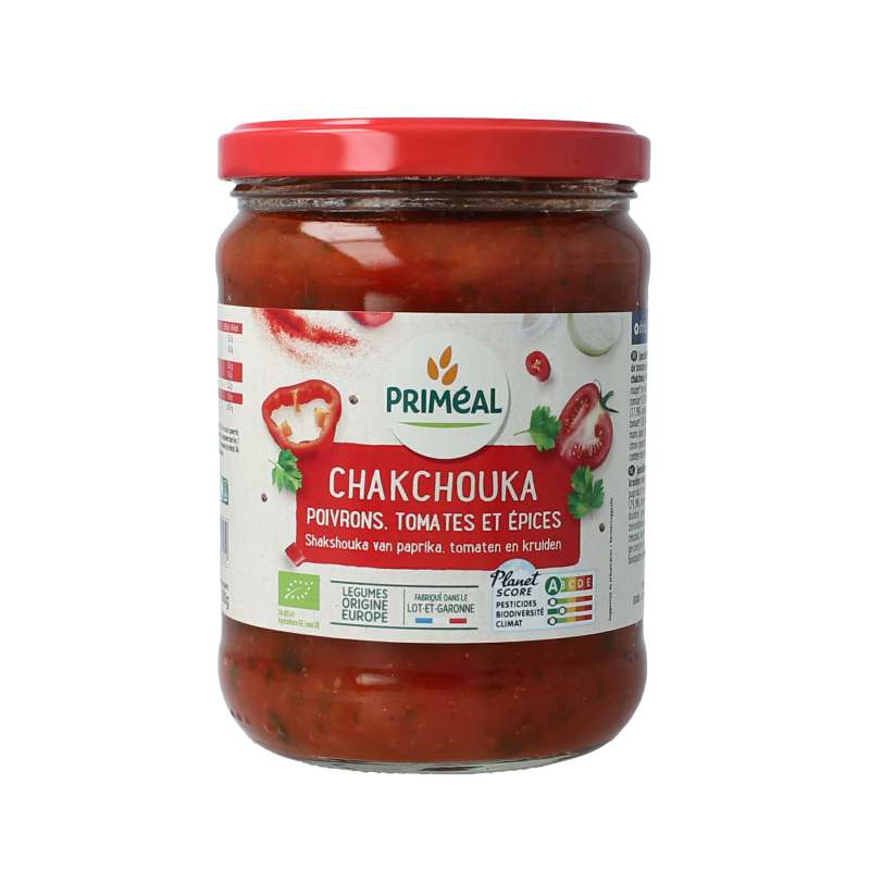 Primeal Shakshuka paprika, tomaten en kruiden 500 gram