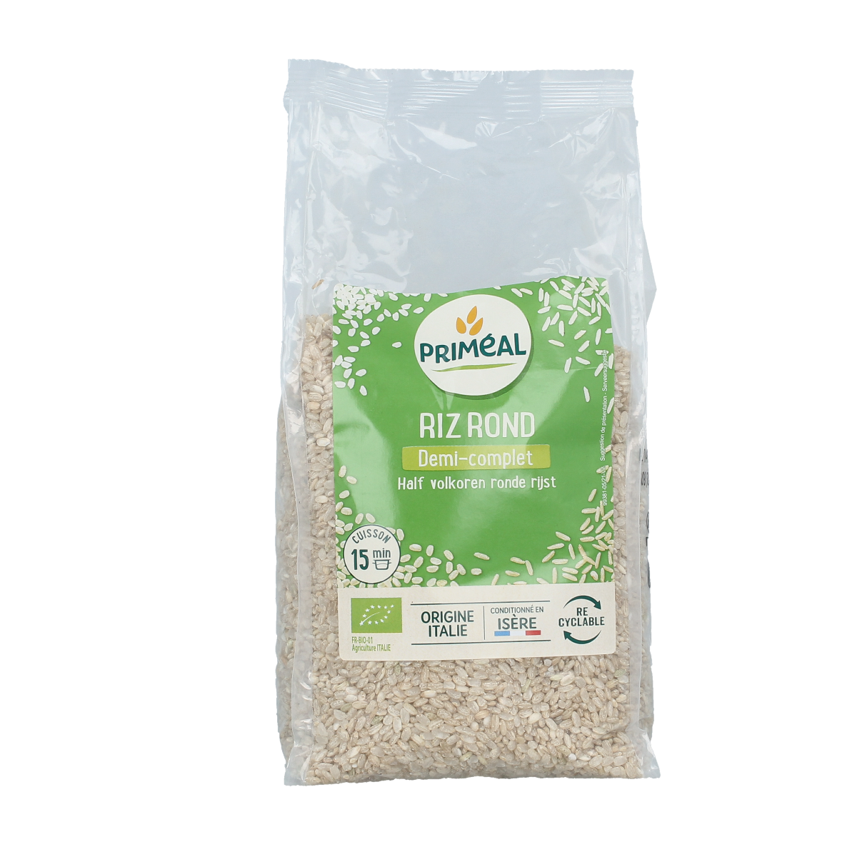 Primeal Halfvolkoren ronde rijst 1 kg