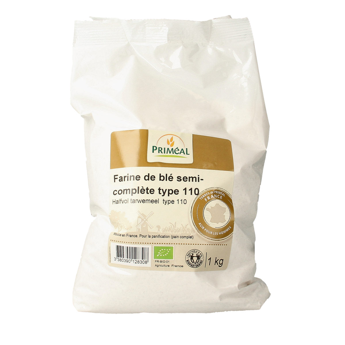 Primeal Half volkoren tarwemeel borsa 110 1 kg
