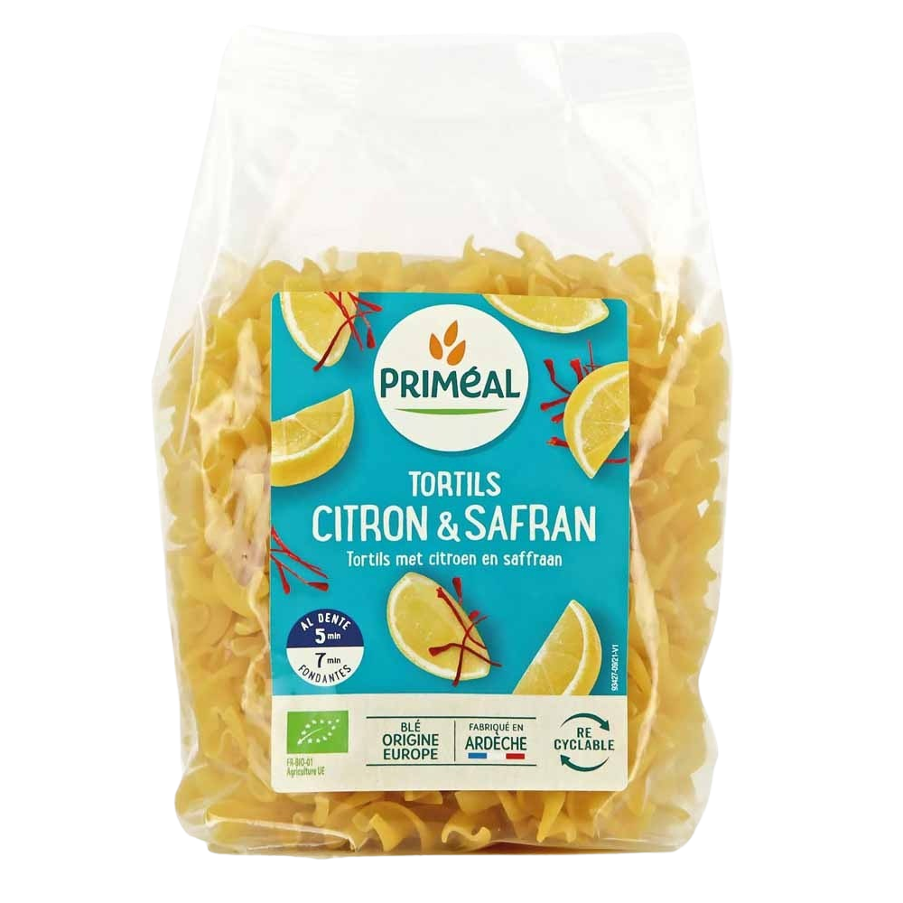 Primeal Fusilli tortils citroen safraan 250 gram