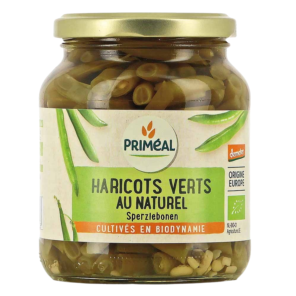 Primeal Haricots verts sperziebonen demeter biologisch 370 ml
