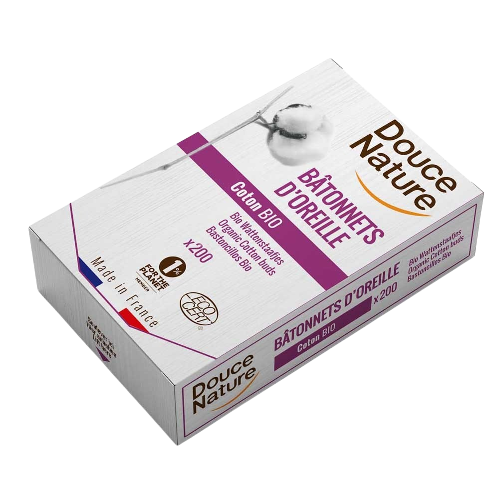 Douce Nature Wattenstaafjes katoen 200 stuks