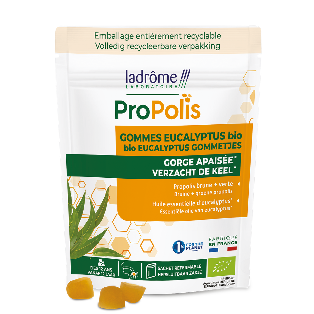 LaDrôme Propolis Gommetje Eucalyptus Bio 45 gr - La Drome