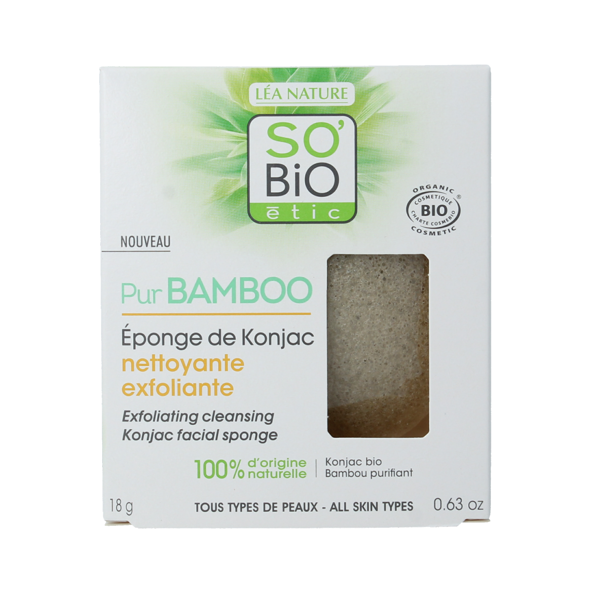 So Bio Etic Bamboo konjac sponge