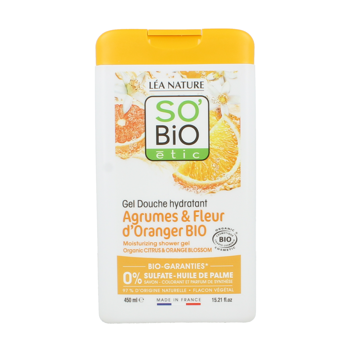 So Bio Etic Showergel citroen orange blossom 450 ml