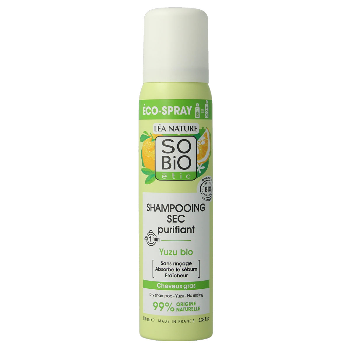So Bio Etic Purifying dry shampoo yuzu 100 ml