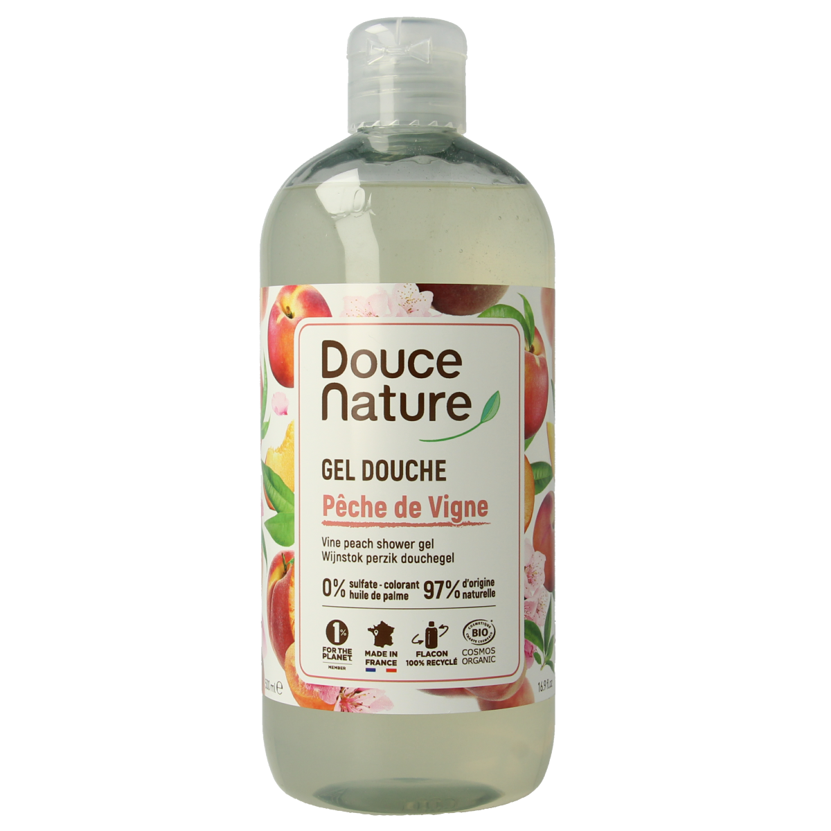 Douce Nature douchegel perzik 500 ml