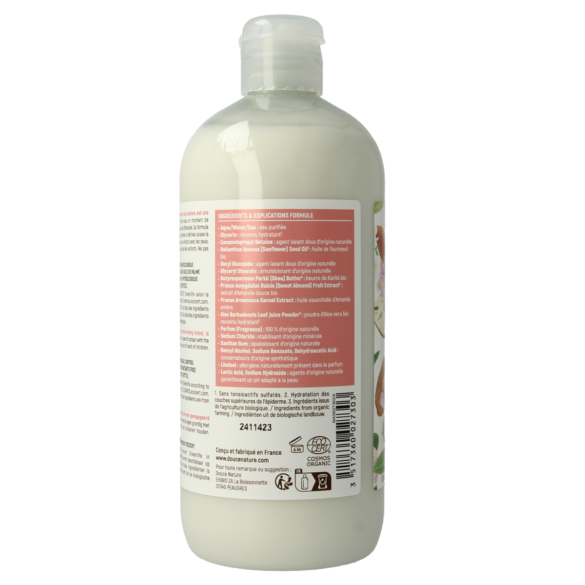 Douce Nature douchegel amandelmelk 500 ml