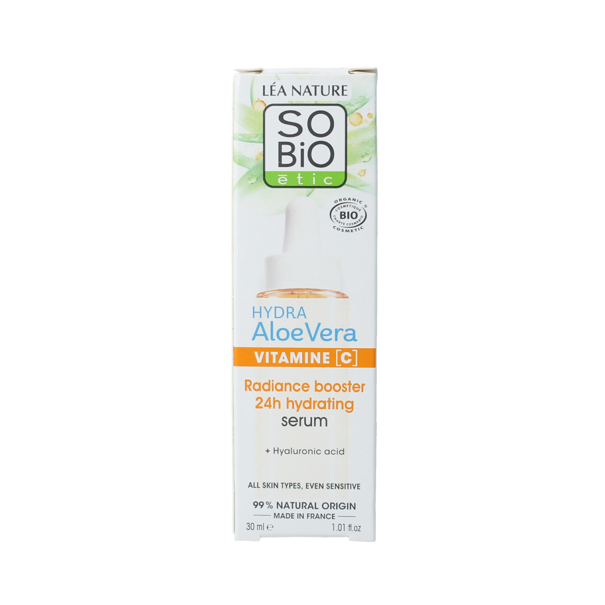 So Bio Etic Radiance booster 24h hydrating serum biologisch 30 ml