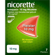 Nicorette Patch invisible 10 mg 7 stuks