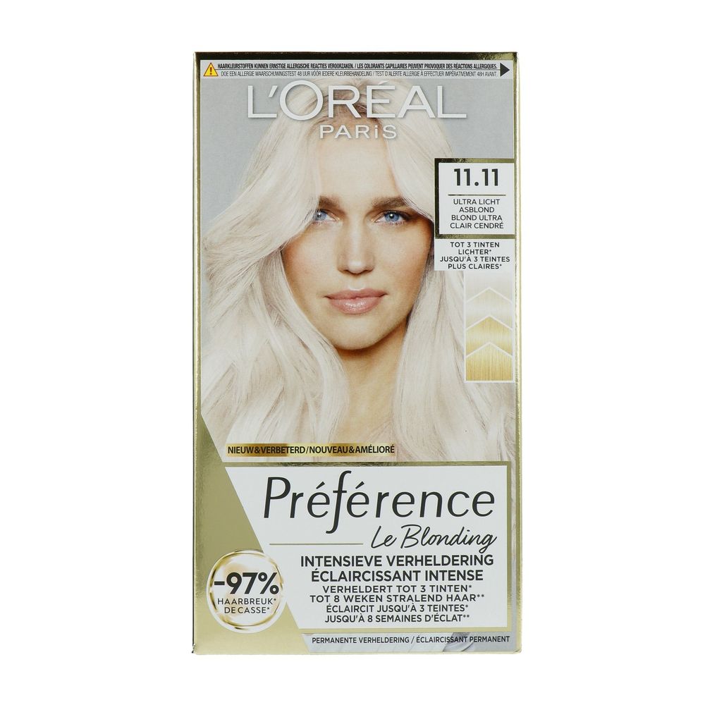 L'Oréal Paris Preference 11.11 Ultra Licht Asblond - Loreal