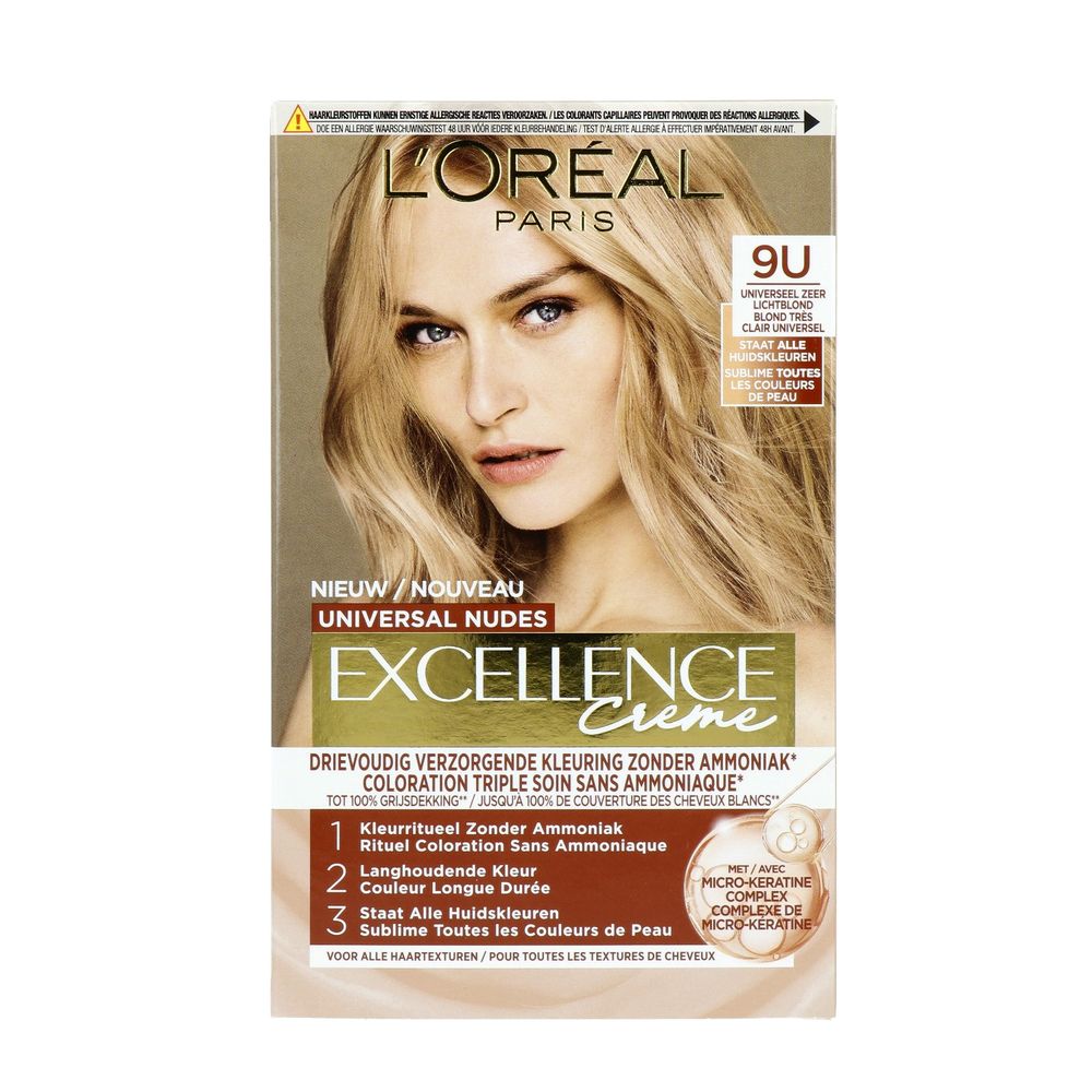 L'Oréal Paris Excellence Color 9U Universeel Zeer Lichtblond - Loreal