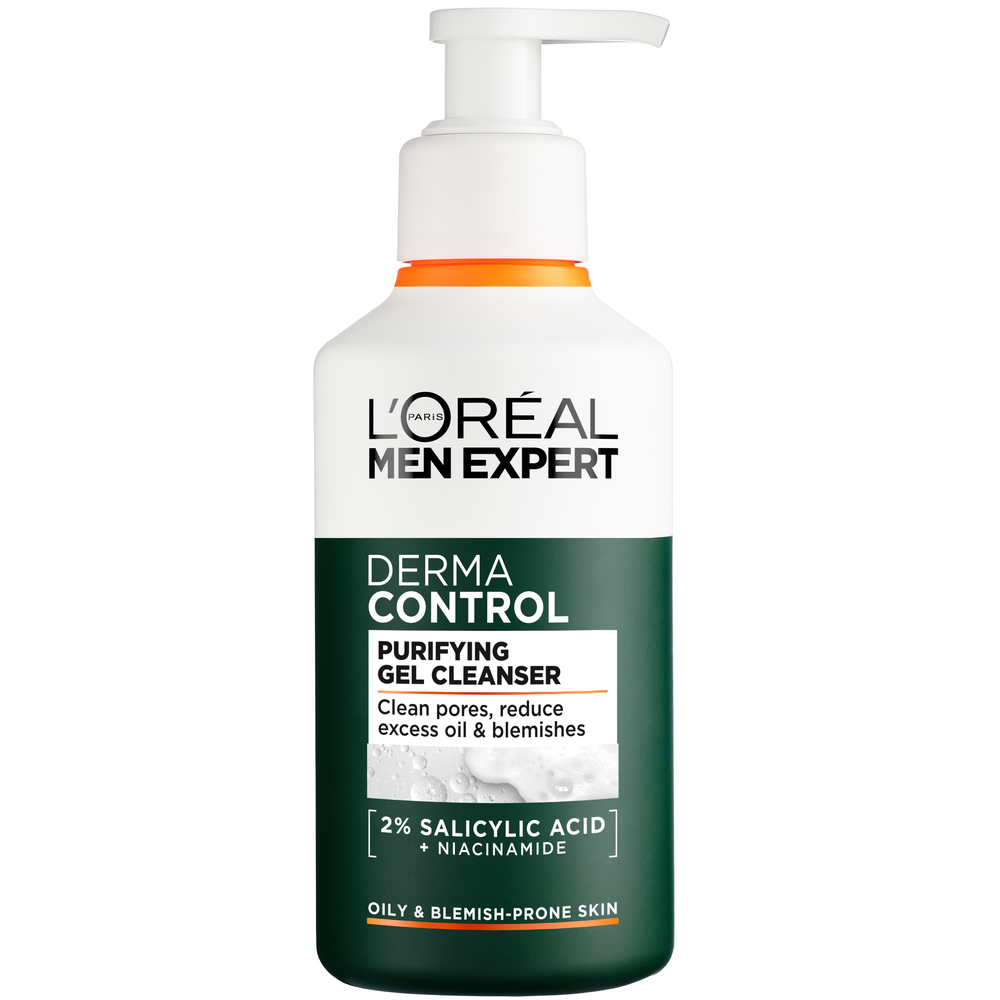 L'Oréal Paris Men Expert Derma Control Purifying Gel Cleanser 160 ml - Loreal