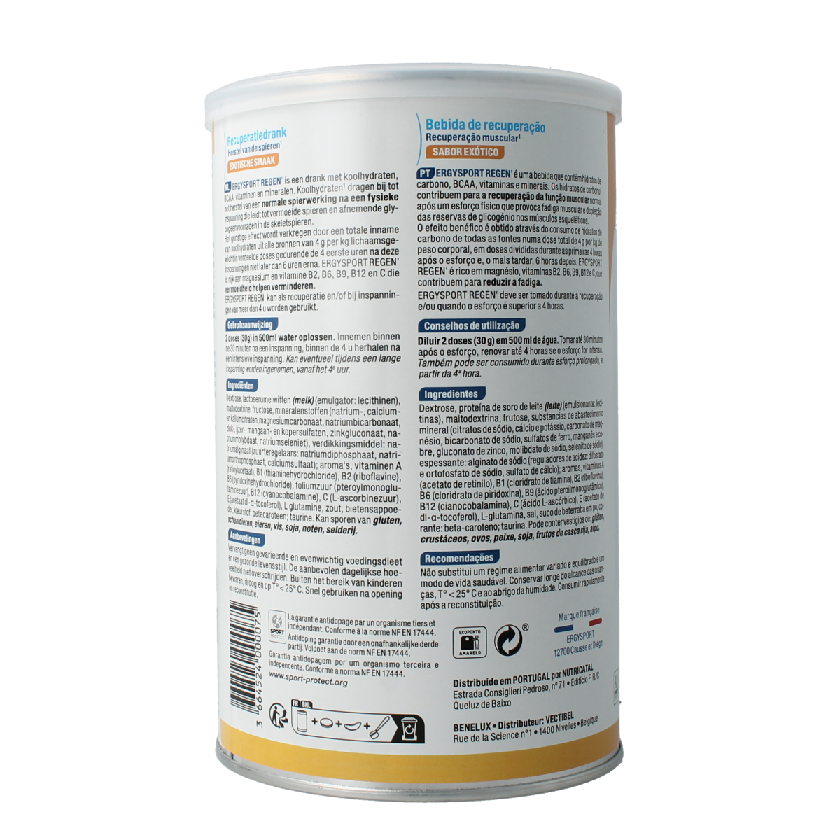 Nutergia Ergysport regen exotisch 450 gram