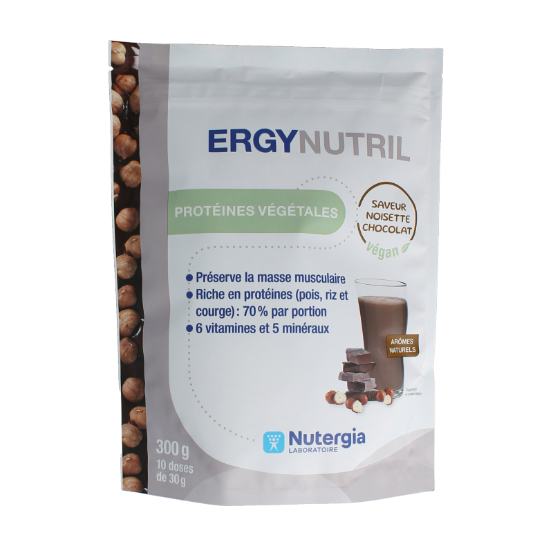 Nutergia Ergynutril vegan chocolate hazelnut 300 gram