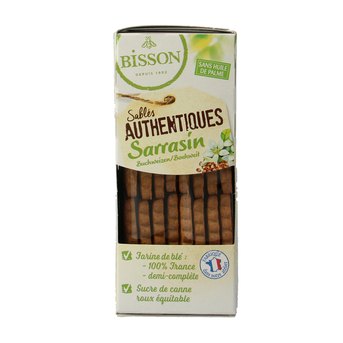 Bisson Zandkoekjes boekweit authentiek 175 gram
