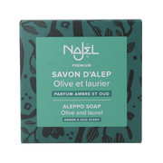 Najel Aleppo zeep amber oud aroma aan koord 150 gram