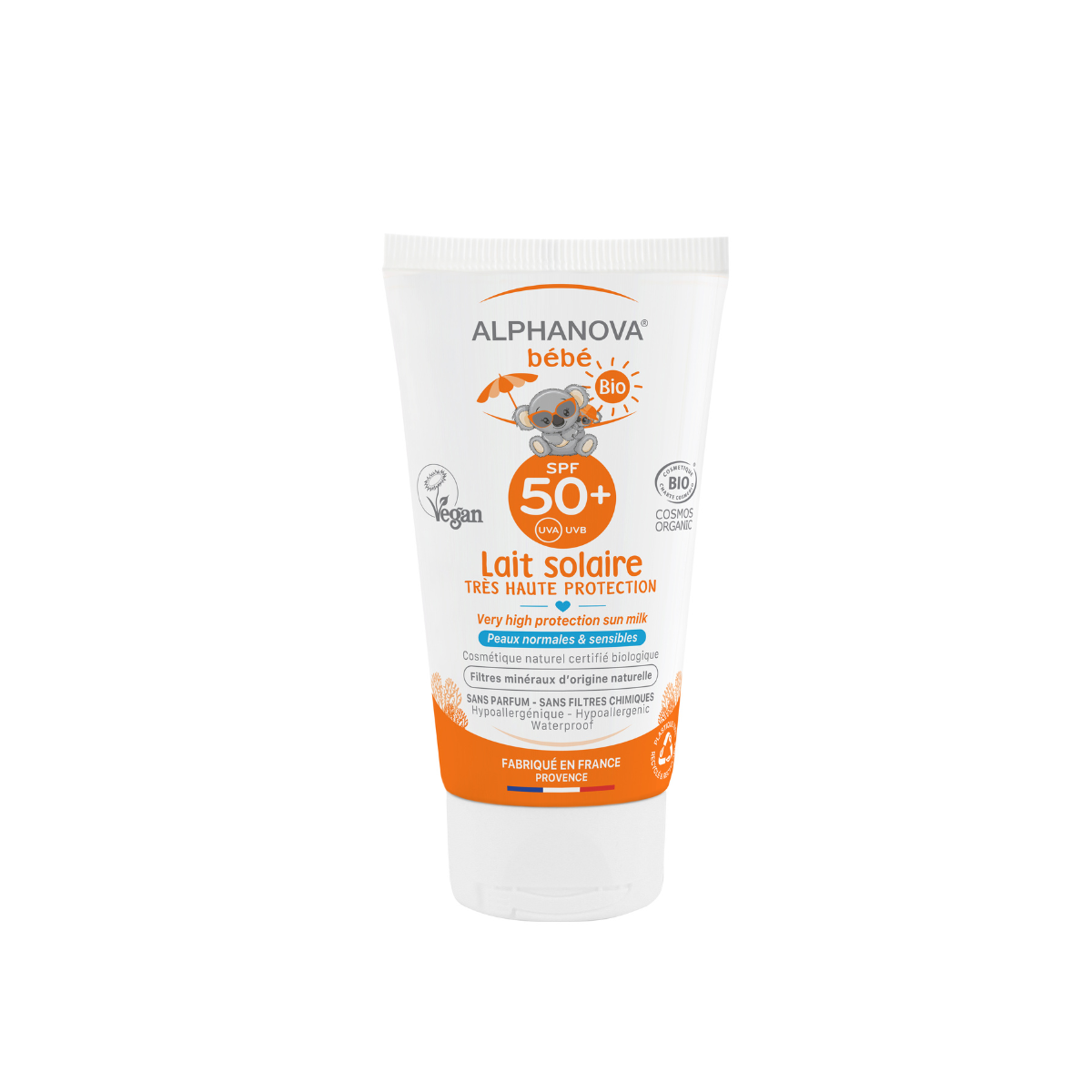 Alphanova Sun zonnebrand milk baby zonder parfum SPF50 50 gram
