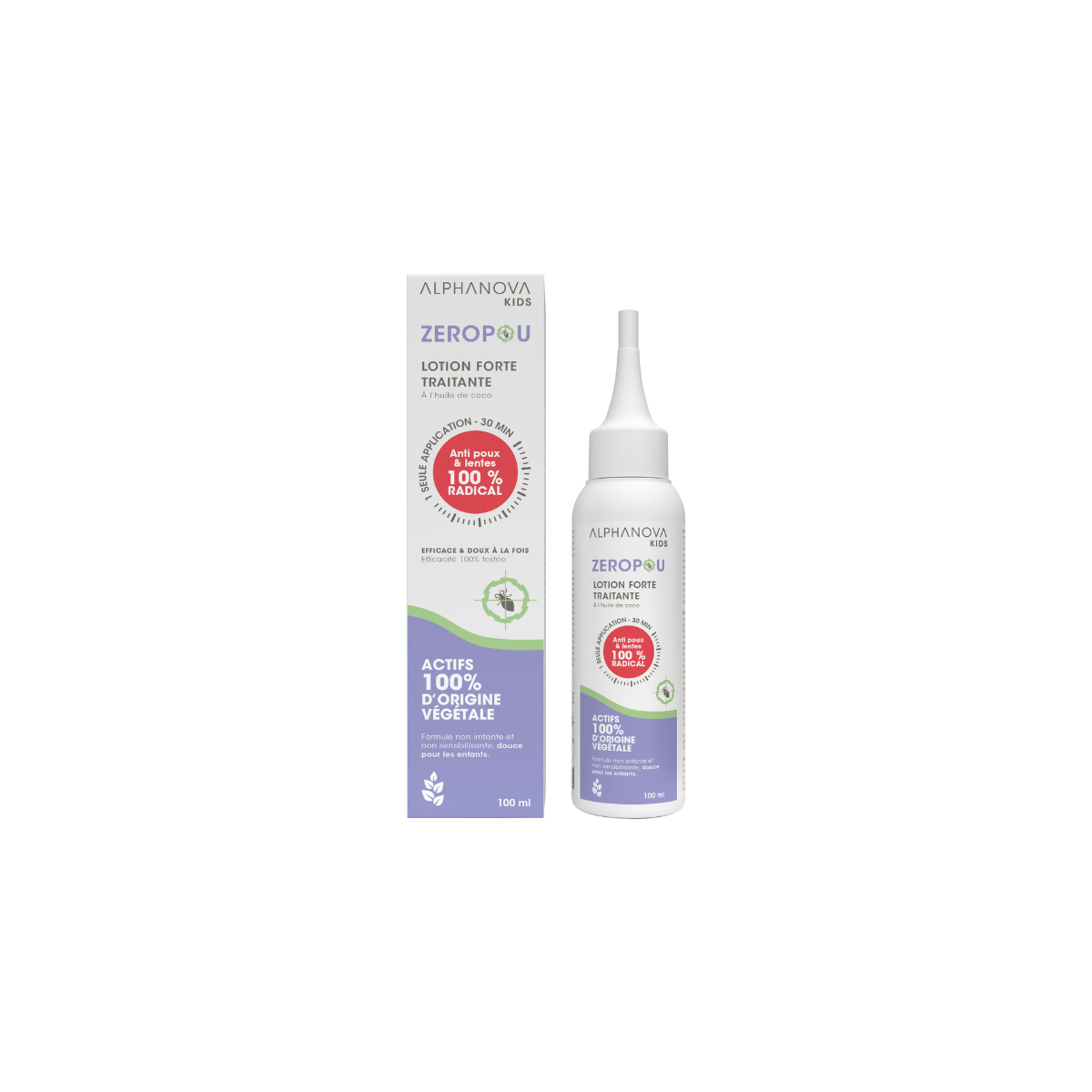 Alphanova Zeropou behandeling anti hoofdluis 100 ml