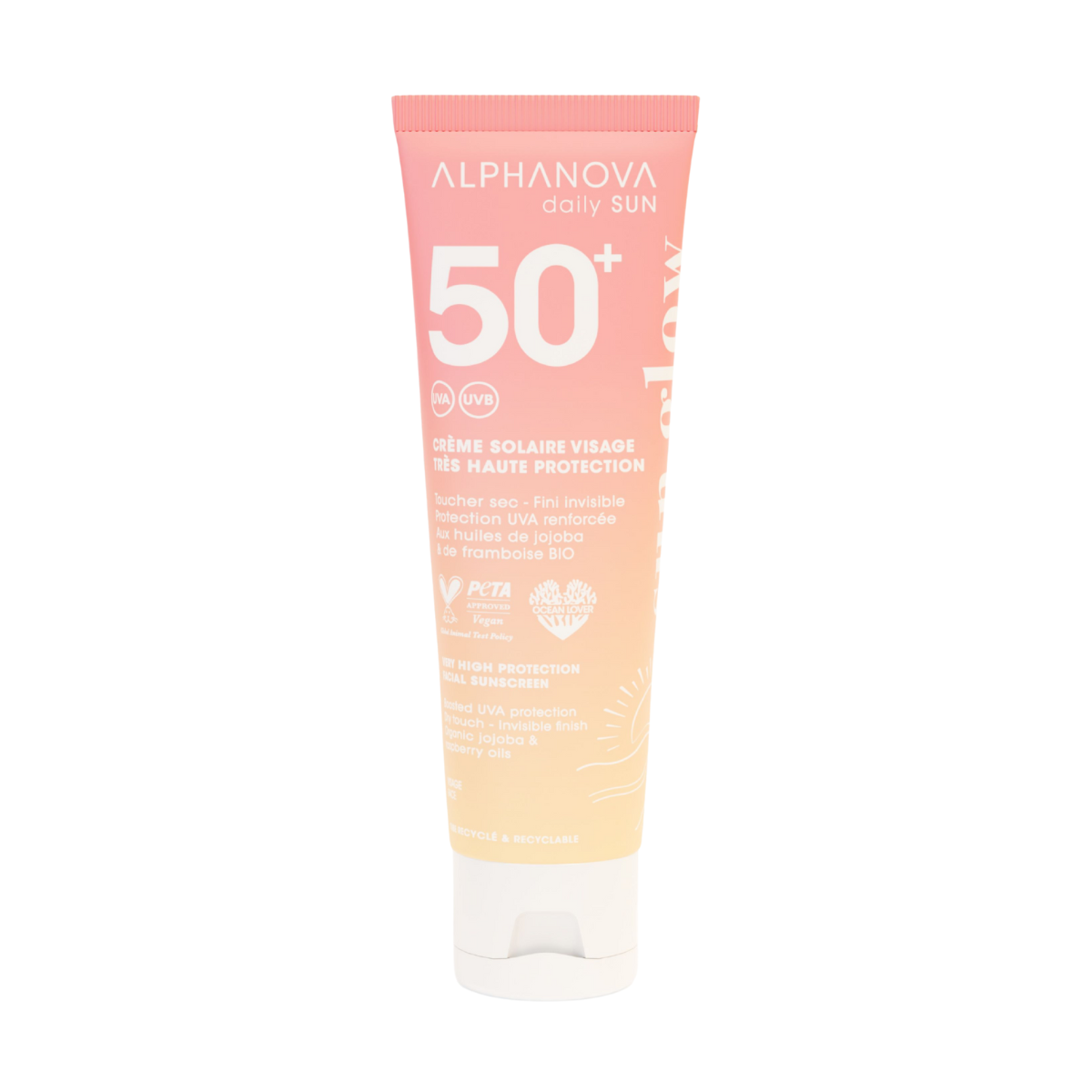 Alphanova Face sun milk sun glow SPF50+ biologisch 50 ml