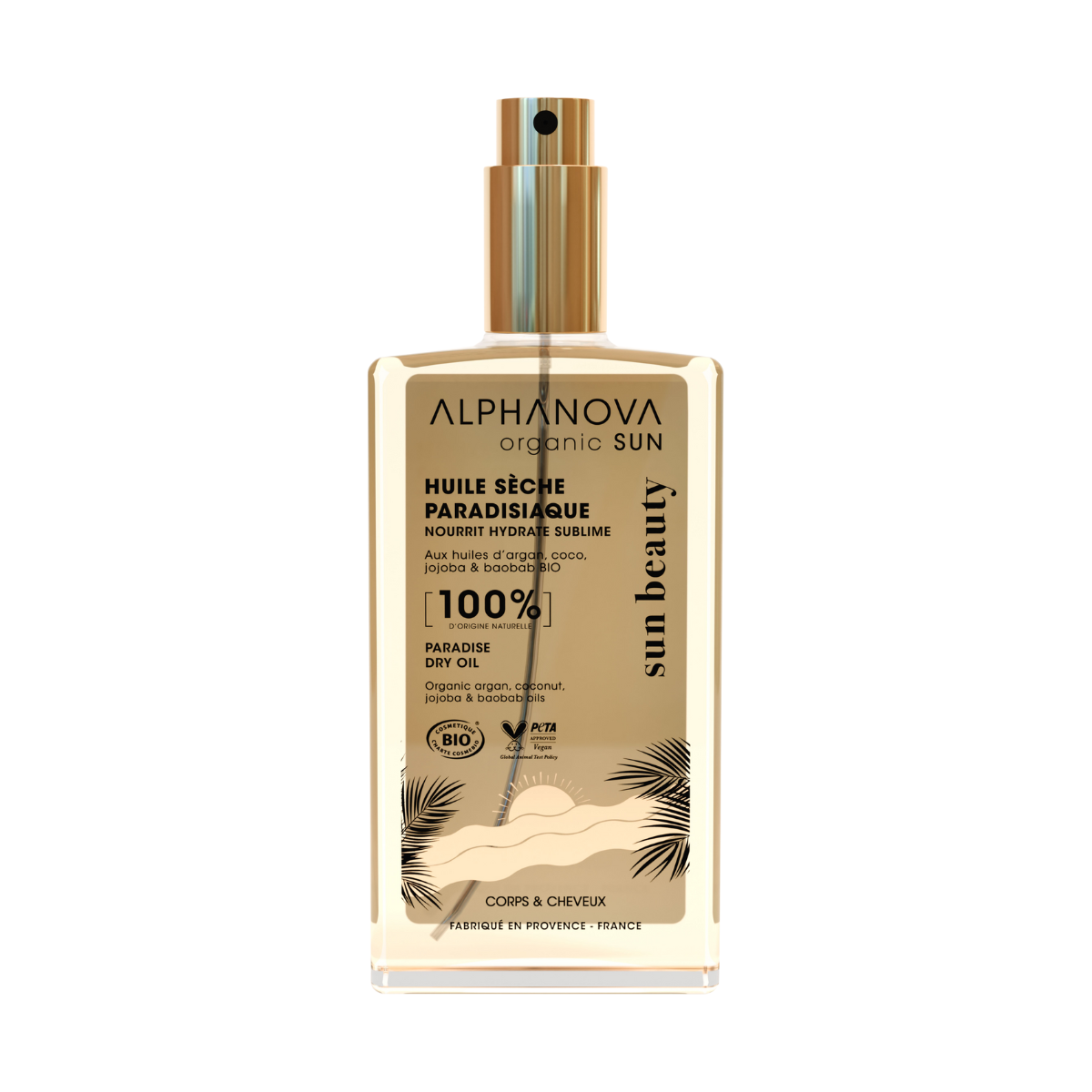 Alphanova Sun paradise dry oil biologisch 100 ml
