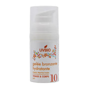 Uvbio Moisturizing tanning gel (body/face) SPF 10 biologisch 30 ml
