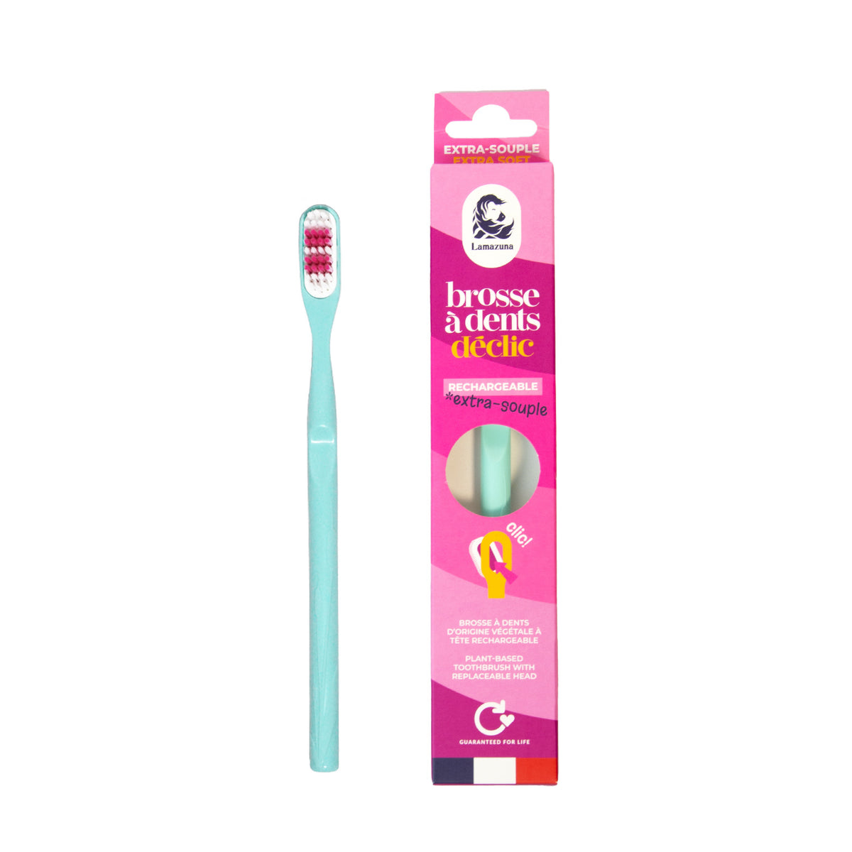 Lamazuna Toothbrush extra soft water green