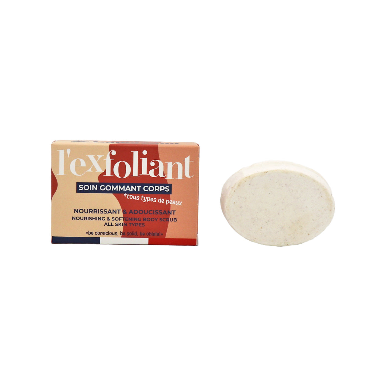 Lamazuna Nourish & soft body scrub bar all skintypes 44 gram