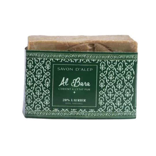 Al Bara Aleppo Zeep Olijfolie & 20% Laurierbesolie 200 gr