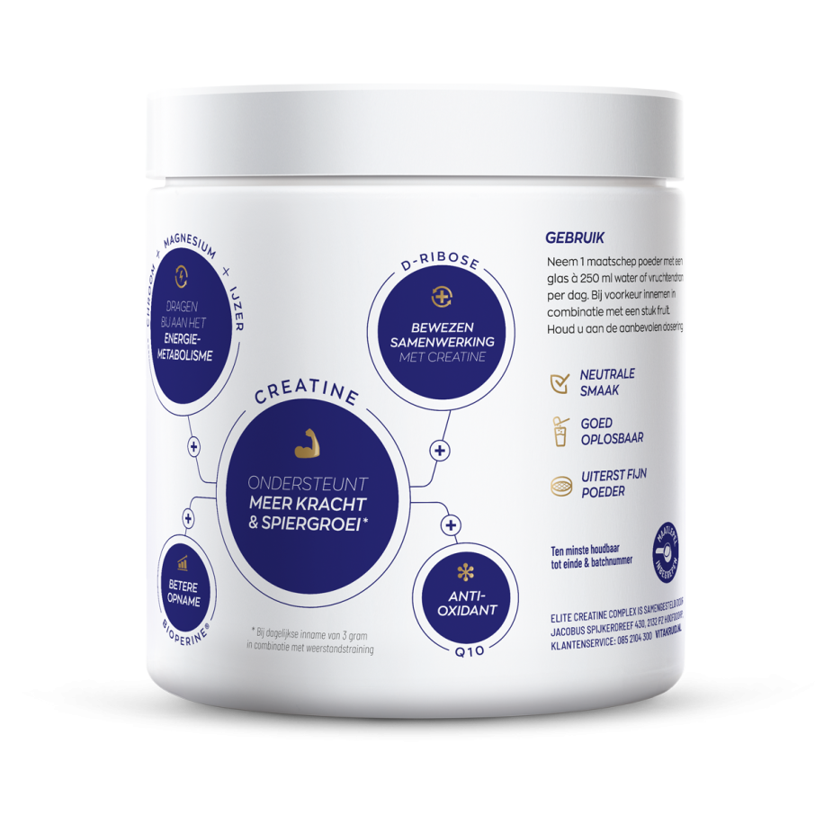 Vitakruid Elite Creatine Monohydraat 261 gram