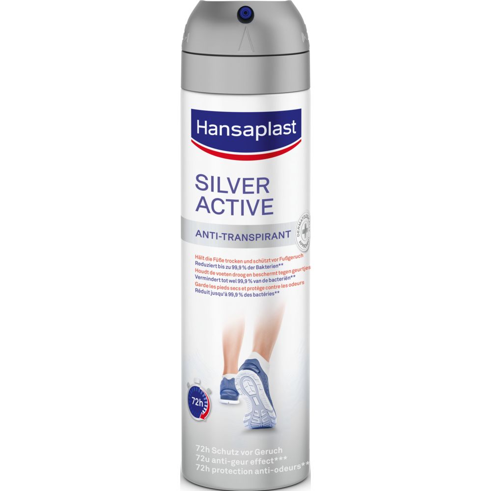 Hansaplast Silver active voet deodorant 150 ml