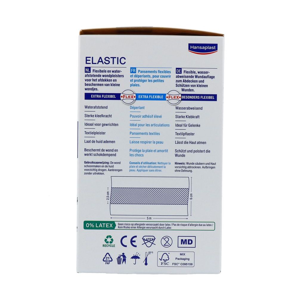 Hansaplast Elastic family 5m x 6cm