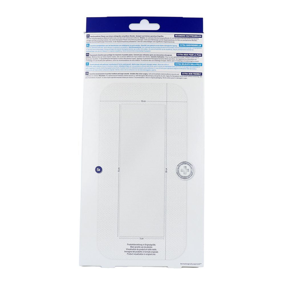 Hansaplast Pleisters sensitive 4XL 5 stuks