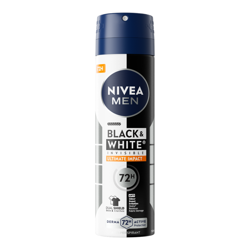 NIVEA MEN Black & White Invisible Ultimate Impact Anti-transpirant Spray 150 ml