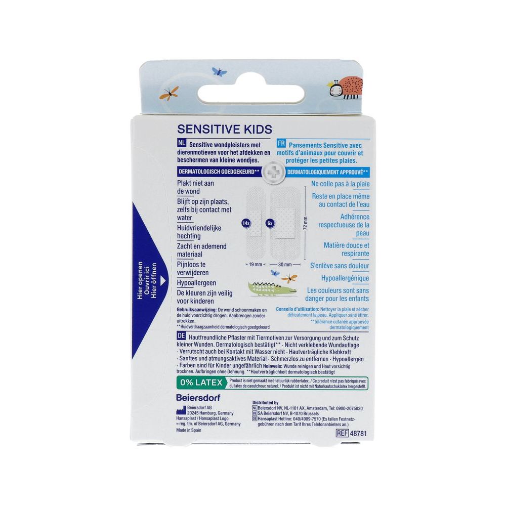 Hansaplast Sensitive kids 20 stuks