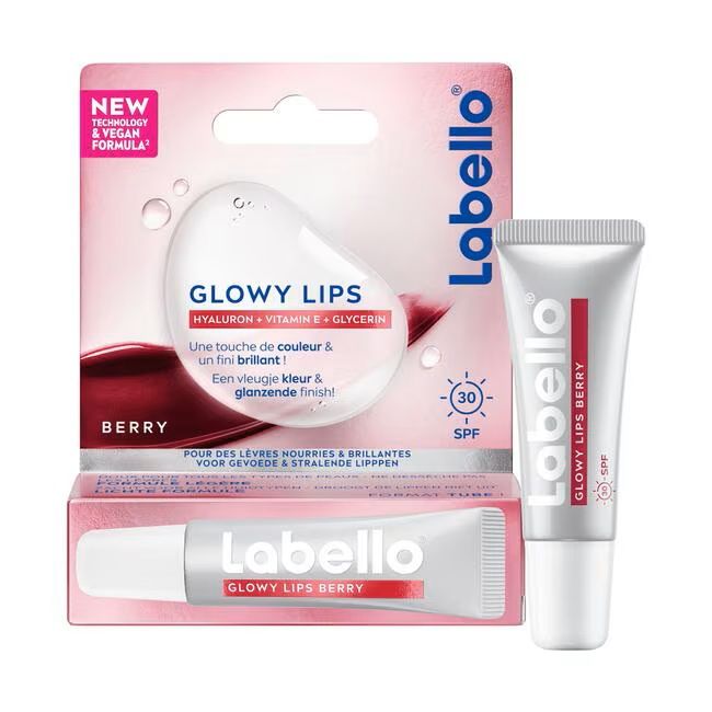 Labello Glowy Lips Berry SPF 30 10 ml
