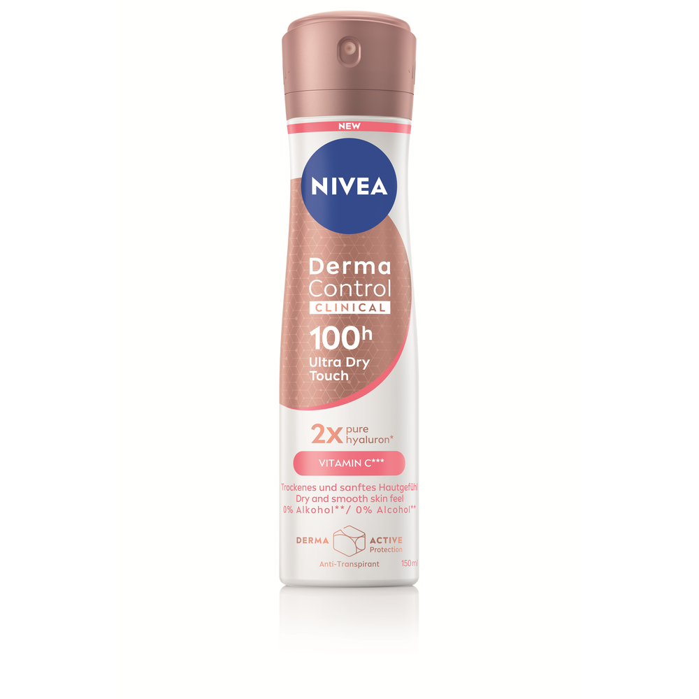 NIVEA Derma Control Clinical 100h Ultra Dry Touch Anti-transpirant Spray 150 ml
